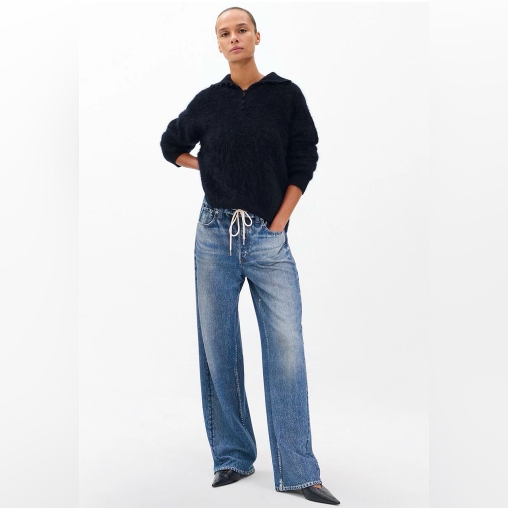 rag & bone Two-Tone Wide Leg Jeans in Lakewood NWT never worn
